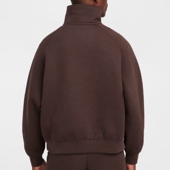 Nike Tech Fleece Half-Zip Oversized Brown FZ7568-237 Men’s Size XS - Picture 2 of 6